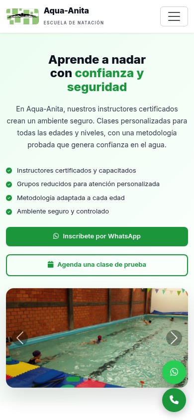 Aqua-Anita — mobile view