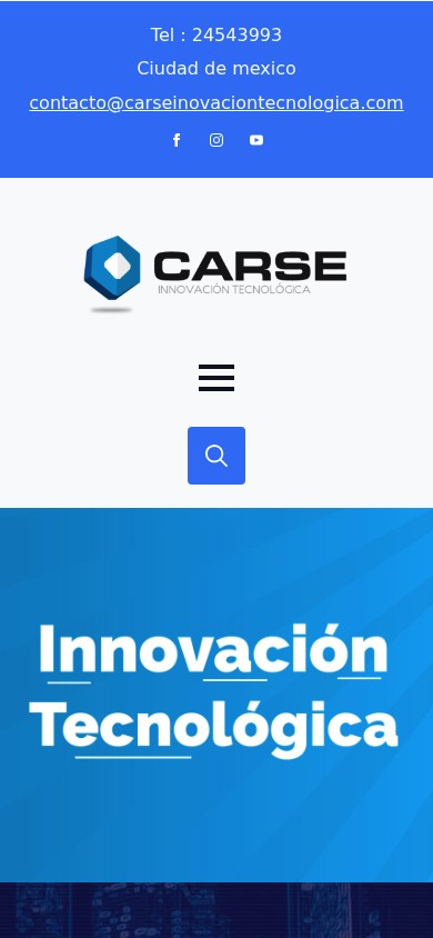Carse Innovación Tecnológica — mobile view