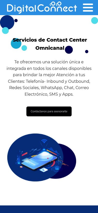 Digital Connect — mobile view