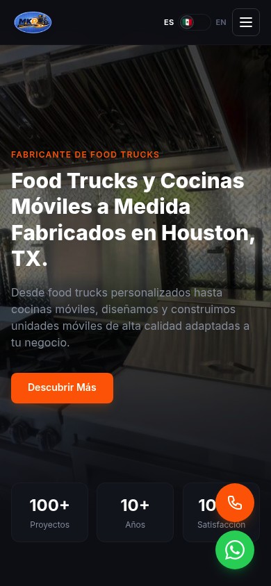 Mobil Kitchen Pro — mobile view