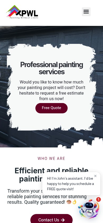 Painting Without Limits — mobile view