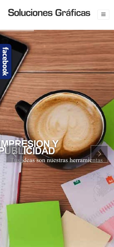 Soluciones Gráficas — mobile view